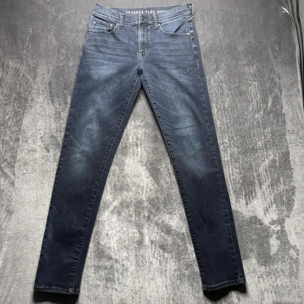 Arizona Jean Co Advance Flex 360 Jeans Mens 30x32 Blue Skinny Stretch Denim